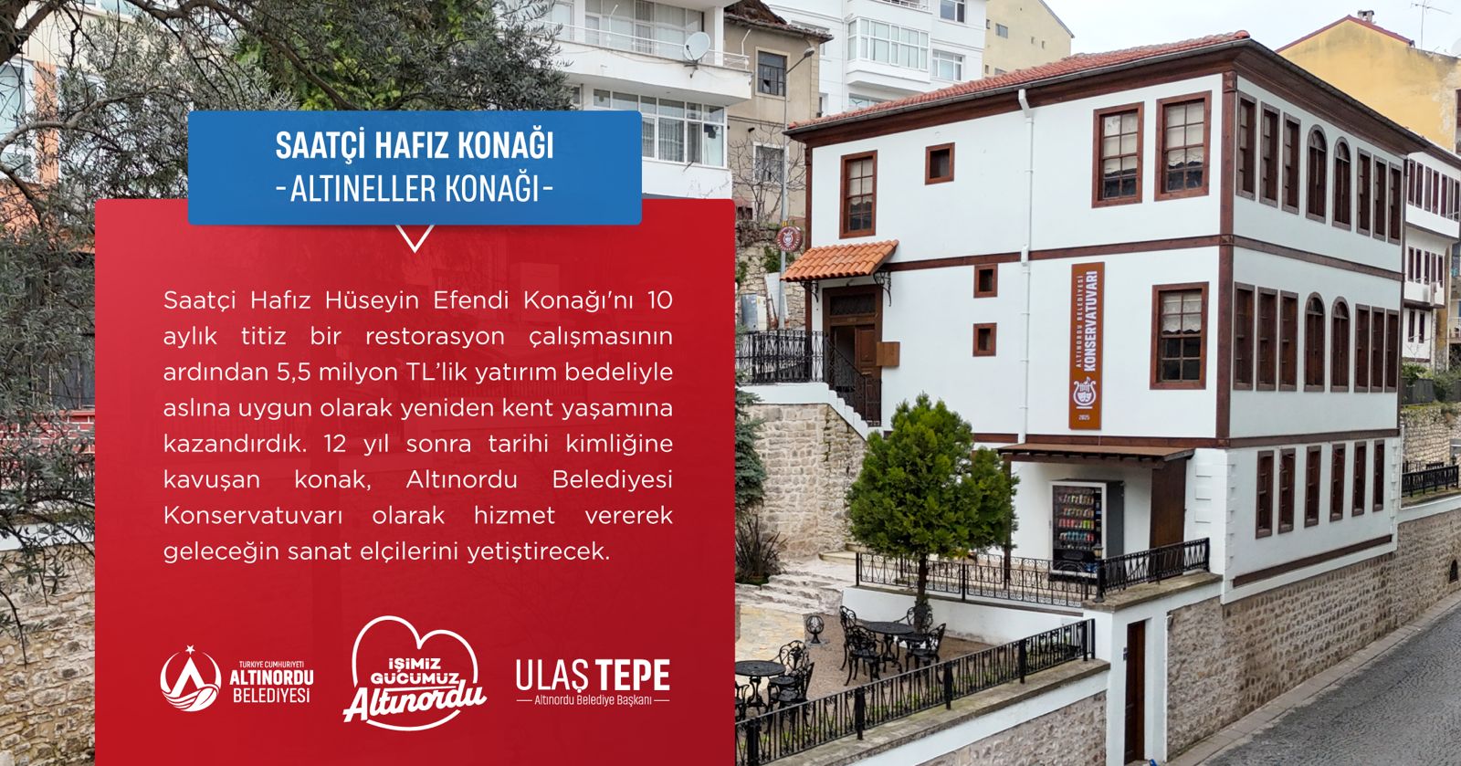 TARİHİ SAATÇİ HAFIZ HÜSEYİN EFENDİ KONAĞI ASLINA KAVUŞTU