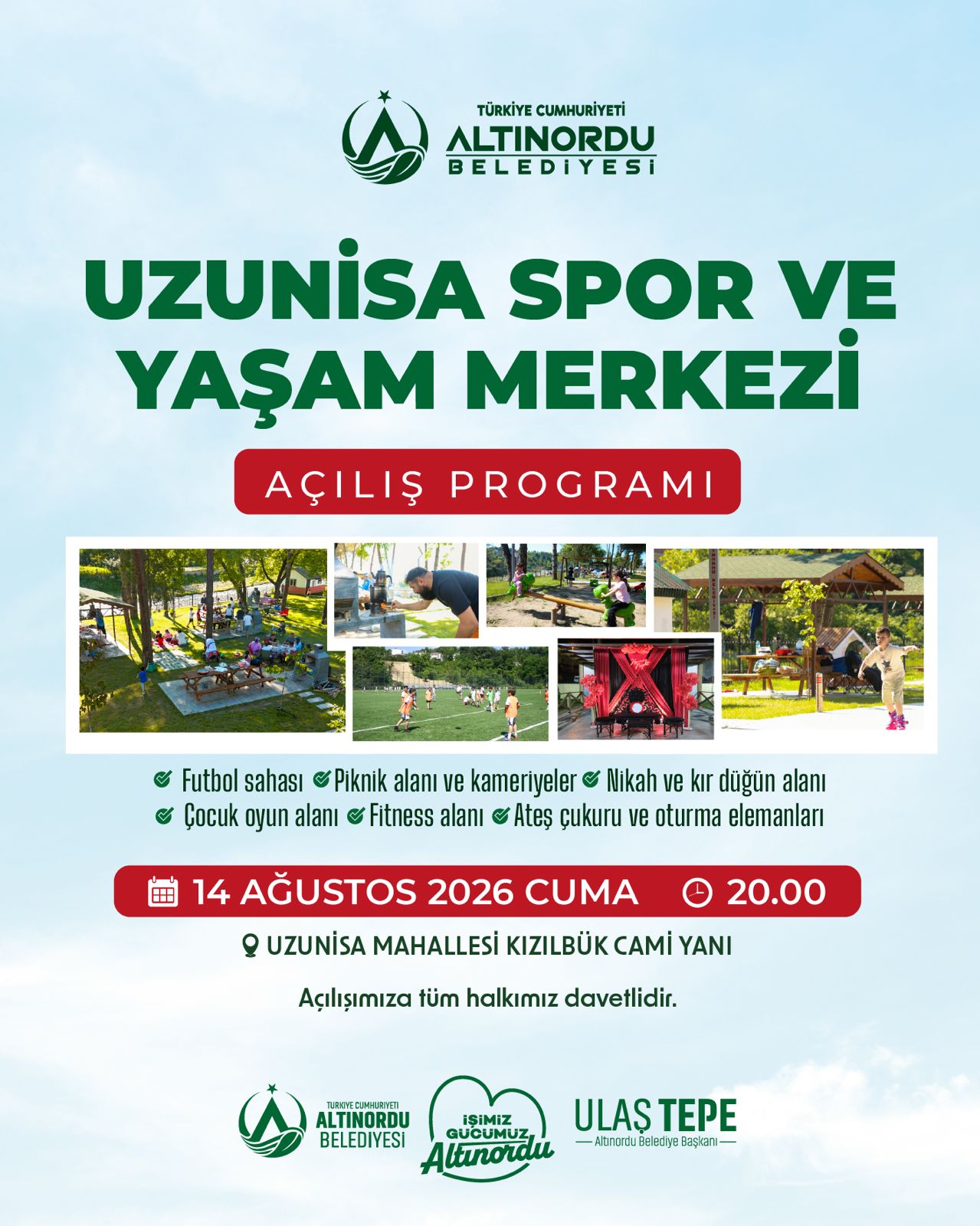 UZUNİSA SPOR VE YAŞAM MERKEZİ AÇILIYOR