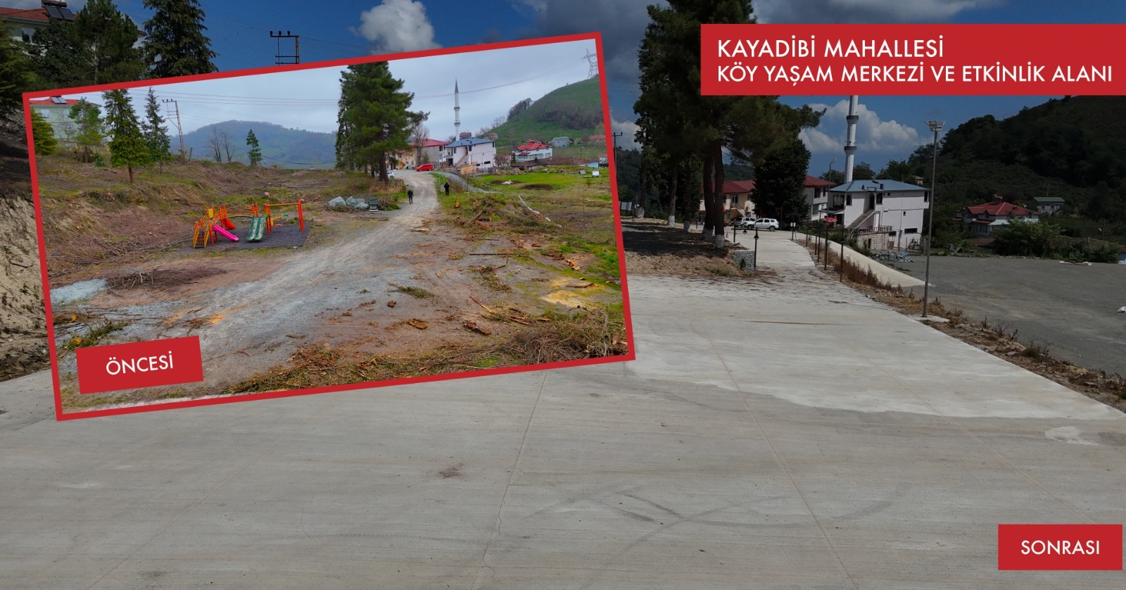 KAYADİBİ MAHALLESİ DE ETKİNLİK ALANINA KAVUŞTU