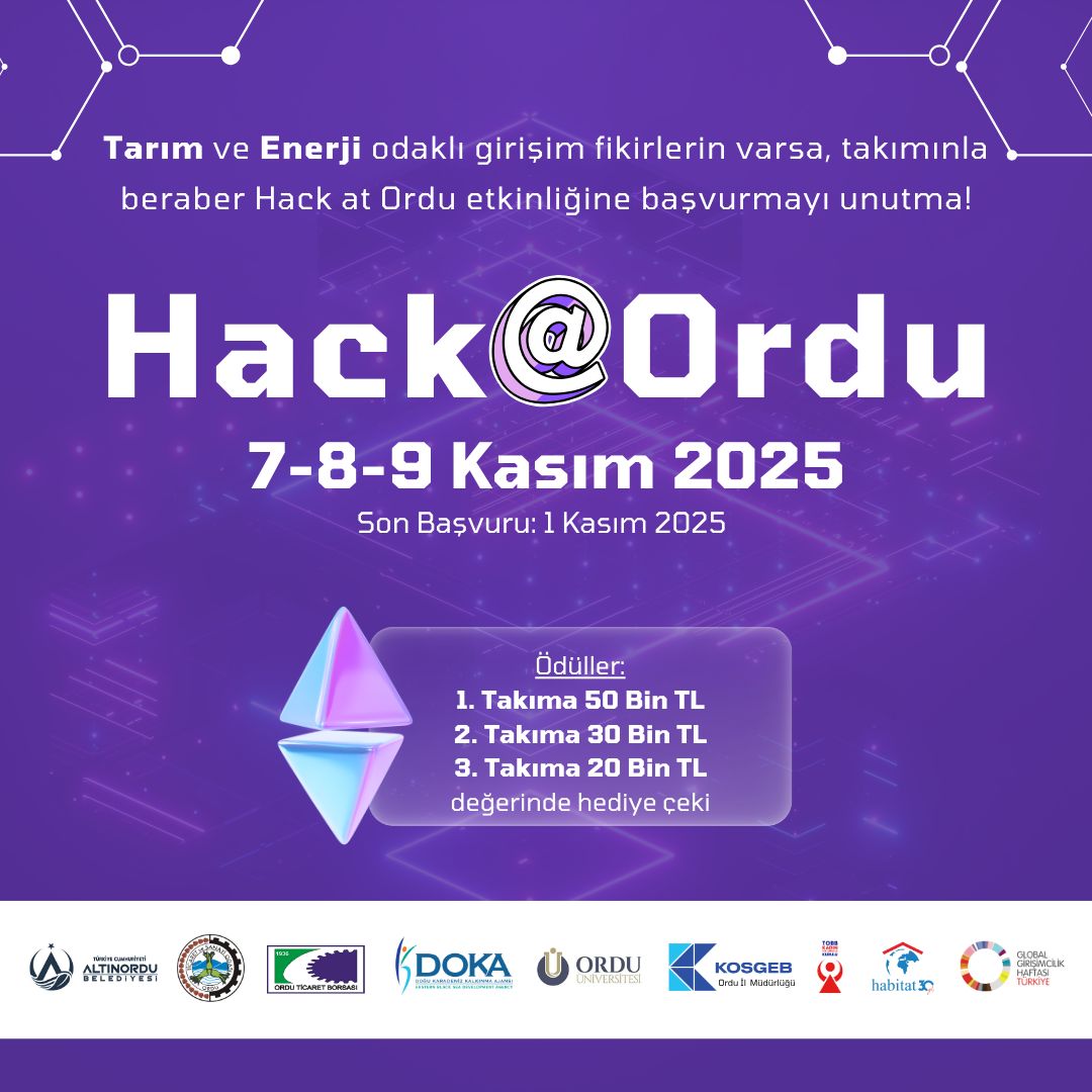 Geleceği değiştirecek fikirler Ordu’da yarışıyor!