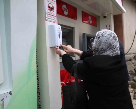 ALTINORDU BELEDİYESİ’NDEN ATM’LERE DEZENFEKTAN