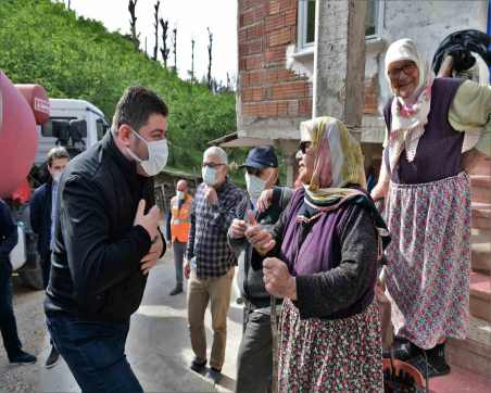 BAŞKAN TÖREN "BÜTÜN SAMİMİYETİMİZLE VE TÜM EKİPLERİMİZLE SAHADAYIZ"