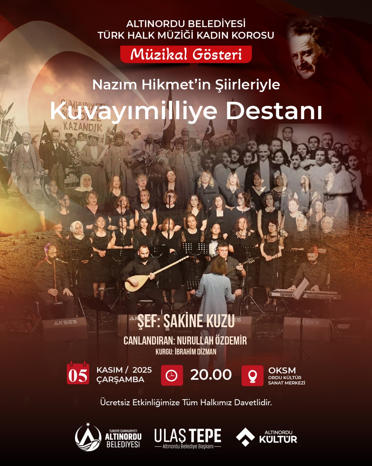 Altınordu’da Nazım Hikmet Rüzgârı Esecek