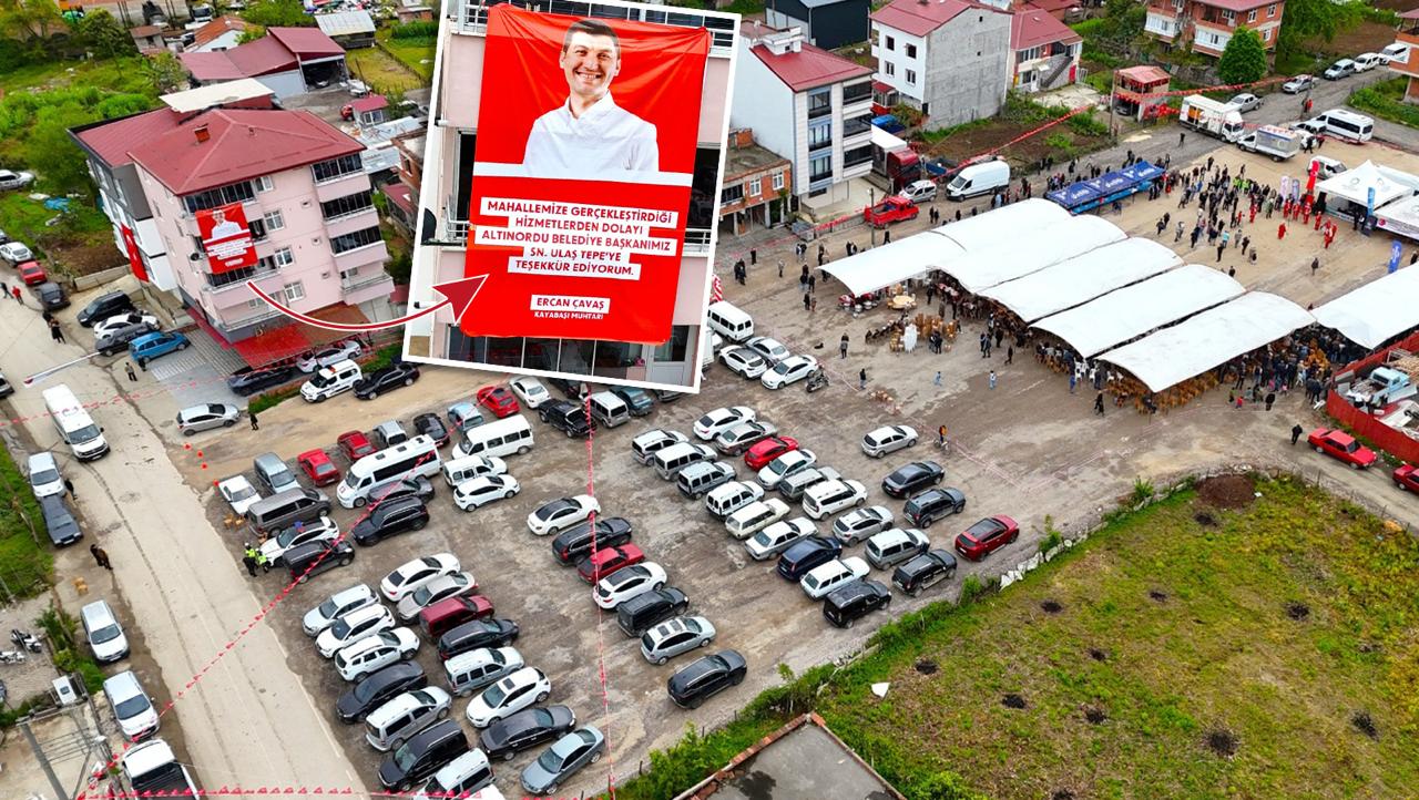 BAŞKAN TEPE’YE KAYABAŞI MAHALLESİ'NDE PANKARTLI TEŞEKKÜR
