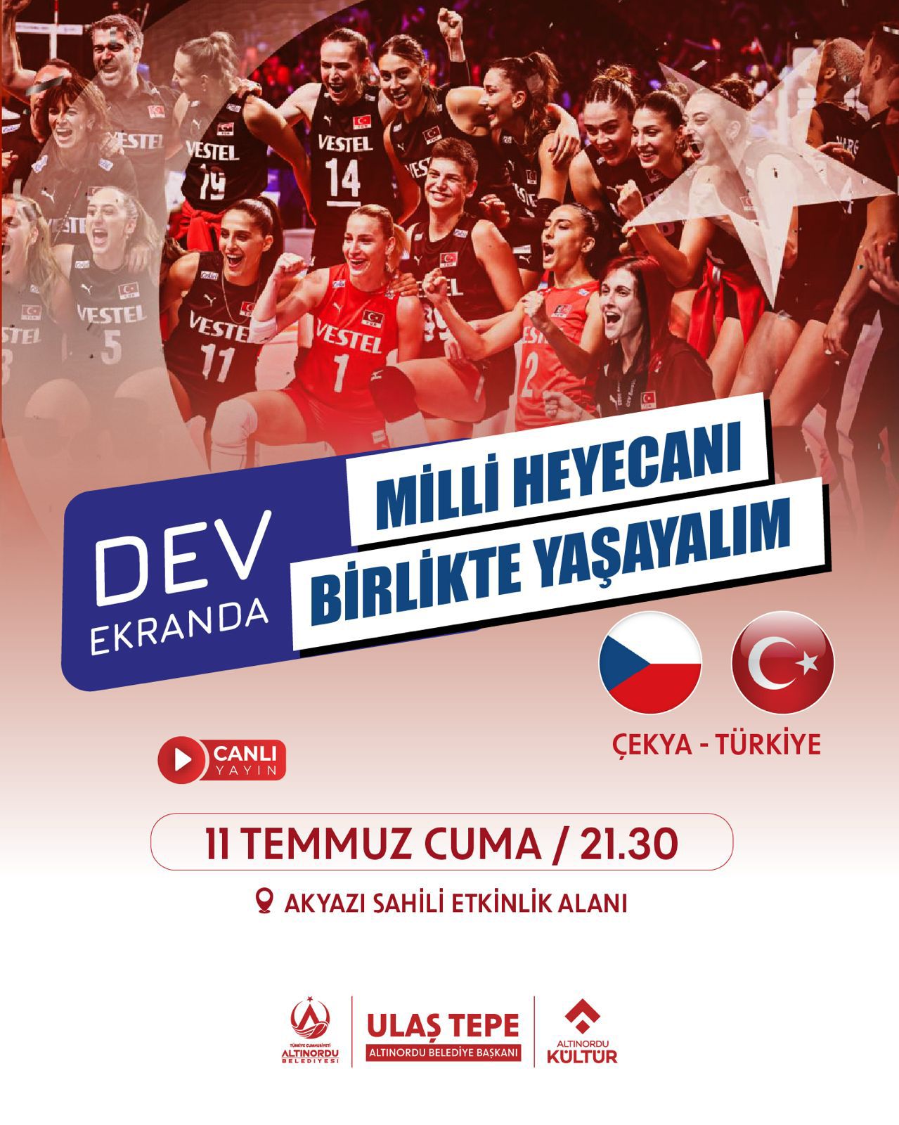 MİLLİ MAÇ HEYECANI 3 GÜN BOYUNCA DEV EKRANDA 
